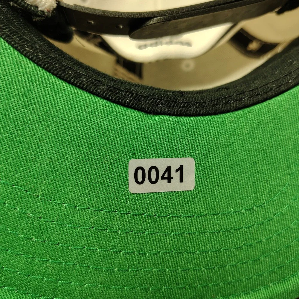 Adidas Hat Cap Snapback White Black Trefoil Spellout Logo Flat Brim Adjustable